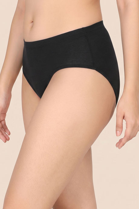 Zivame Full Coverage Medium Rise Hipster Panty (Pack of 3) - Anthracite — image 3